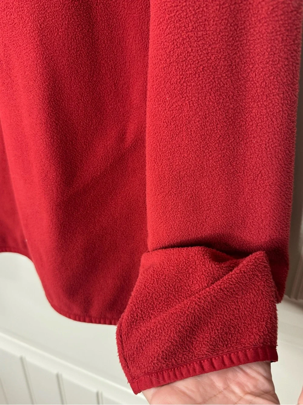 NORTH FACE 🏔️ Men’s Soft Fleece 3/4 Zip-Up Pullover Hoodie (Size Large)